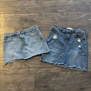 2 Jean skirts